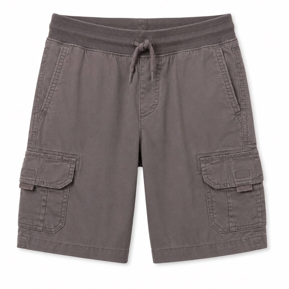 Sonoma Boy’s Cargo Drawstring Shorts in Charcoal